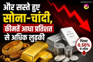 Gold-Silver Price Today: और सस्ते हुए सोना-चांदी, कीमतें आधा प्रतिशत से अधिक लुढ़की  