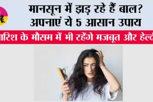 Monsoon Hair Care Tips: मानसून में झड़ रहे हैं बाल? अपनाएं ये 5 आसान उपाय, बारिश के मौसम में भी रहेंगे मजबूत और हेल्दी