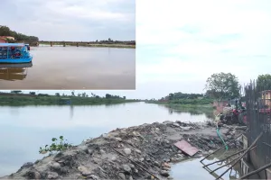 लगातार बारिश से जनजीवन बेहाल, शहर की सड़कें बनीं तालाब