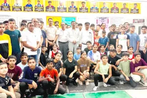 प्रताप स्कूल में जिला स्तरीय विद्यालय भारोत्तोलन प्रतियोगिता का शुभारंभ