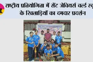राष्ट्रीय प्रतियोगिता में सेंट जेवियर्स वल्र्ड स्कूल के खिलाड़ियों का दमदार प्रदर्शन, जीते पांच स्वर्ण और एक रजत पदक