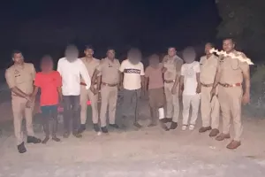 बी. बी. नगर पुलिस और पशु चोरों में मुठभेड़, 5 बदमाश गिरफ्तार  
