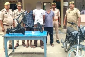 बुलन्दशहर में पुलिस को मिली बड़ी कामयाबी, तीन वाहन चोर गिरफ्तार