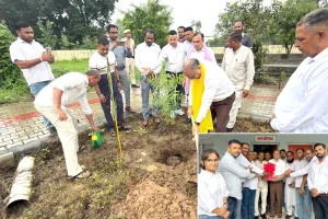 शिवाजी प्रेस क्लब द्वारा छछरौली में 'एक पेड़ माँ के नाम' अभियान के तहत किया गया पौधारोपण