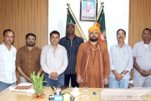 Gogamedi News: गोगामेड़ी गोरक्षटीला के प्रमुख महंत के शिष्य श्यामनाथ पहुंचे एसकेडी विश्वविद्यालय