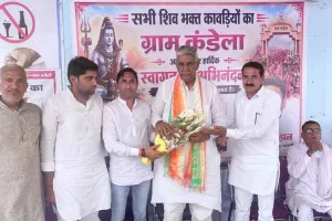 कांवड़ सेवा शिविर में पहुंचे भाजपा एमएलसी, शिवभक्तों का जाना हाल