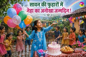 Children's story: आँगन में सावन की फुहारें और नेहा का अनोखा जन्मदिन