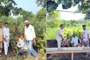 प्रेमी सुमेरचंद इन्सां की अस्थियों पर किया पौधारोपित