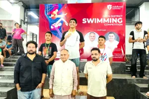 80 खिलाड़ियों ने लिया तैराकी प्रतियोगिता में हिस्सा, विजेताओं को मेयर राजीव जैन ने किया सम्मानित