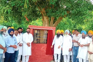 विधायक गज्जण माजरा ने 40 लाख की लागत से बनने वाले स्टील शेड का किया उद्घाटन 