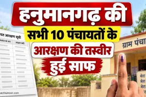 Hanumangarh Ward Reservation 2026: हनुमानगढ़ की सभी 10 पंचायतों के आरक्षण की तस्वीर साफ, पंचायत समितियों में सियासी हलचल तेज 