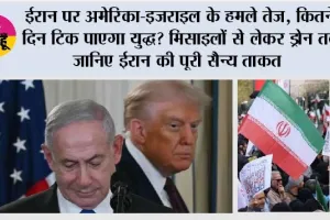 Iran Israel War: ईरान पर अमेरिका-इजराइल के हमले तेज, कितने दिन टिक पाएगा युद्ध? मिसाइलों से लेकर ड्रोन तक जानिए ईरान की पूरी सैन्य ताकत