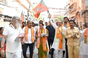भाजपा प्रदेश अध्यक्ष मदन राठौड़ ने जयपुर में भाजपा प्रत्याशियों के समर्थन में किया प्रचार—प्रसार