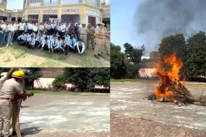 Mock drill: आग और भूकंप से बचाव को पब्लिक इंटर कॉलेज में मॉक ड्रिल