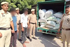 गुरुग्राम पुलिस ने सवा करोड़ का 673 किलो गांजा पकड़ा, दो गिरफ्तार  