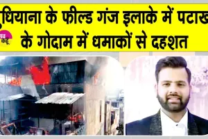 Ludhiana Firecracker Blast: लुधियाना के फील्ड गंज में पटाखों के गोदाम में भीषण आग व धमाकों से दहशत