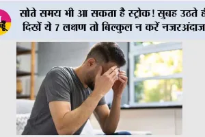 Wake-Up Stroke Symptoms: सोते समय भी आ सकता है स्ट्रोक! सुबह उठते ही दिखें ये 7 लक्षण तो बिल्कुल न करें नजरअंदाज, जानें क्यों होता है Wake-Up Stroke