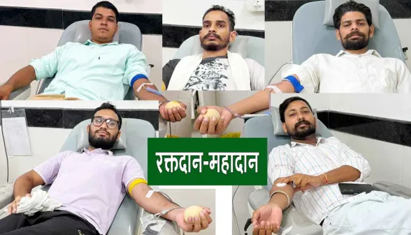 Blood Donation: दारेवाला के MSG IT Wing के सेवादारों ने एम्स बठिंडा में किया जरूरतमंद महिला के लिए रक्तदान