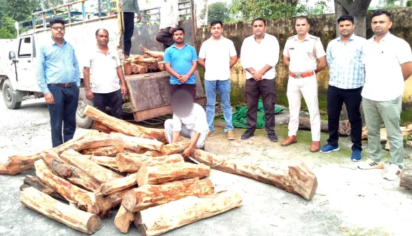वन विभाग एवं वन्य प्राणी विभाग, कलेसर की बड़ी कार्रवाई
