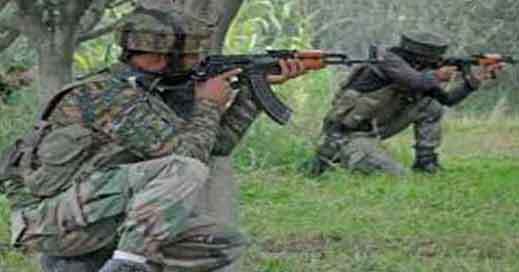 कश्मीर में मुठभेड़ के दौरान दो जवान शहीद