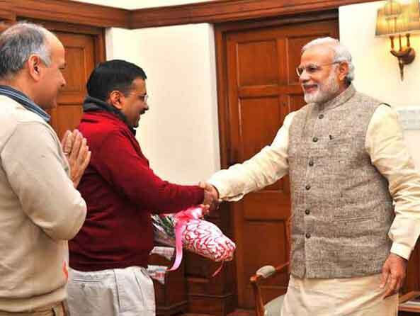 Delhi: केजरीवाल के शपथ ग्रहण समारोह की तैयारियां जोरों पर