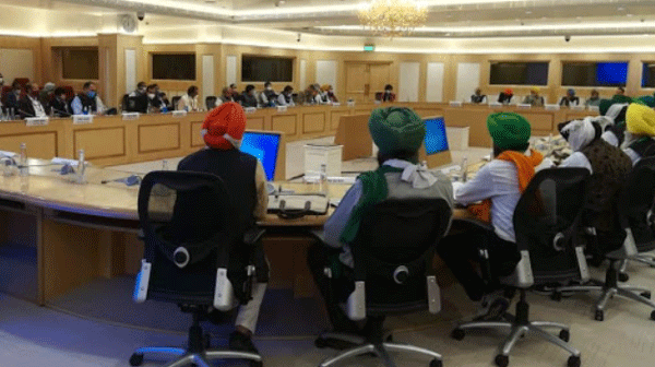 किसान संगठनों की सरकार के साथ लंबी बैठक