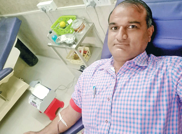 पावन अवतार दिवस की खुशी में किया रक्तदान