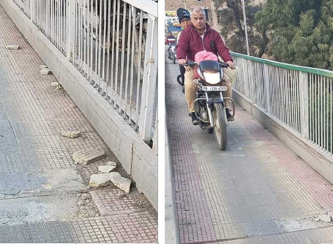 बदहाली के आँसू बहा रहा ‘रेलवे स्टील ओवर ब्रिज’