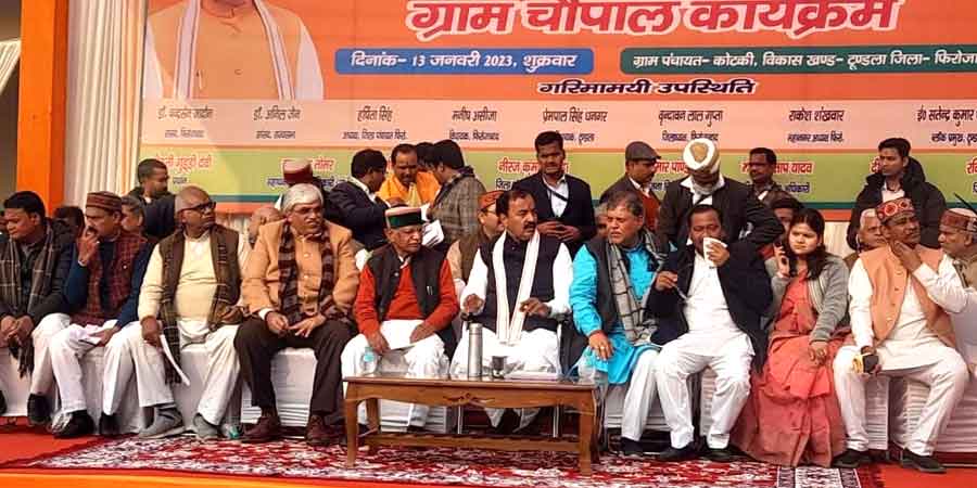 फिरोजाबाद पहुंचे डिप्टी सीएम बोले – पिछली सरकारों में 85 रुपया चढ़ जाता था भ्रष्टाचार की भेंट