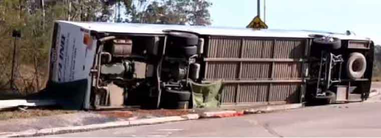 Road Accident: बस पलटने से मचा हड़कंप, 50 से ज्यादा यात्री थे सवार