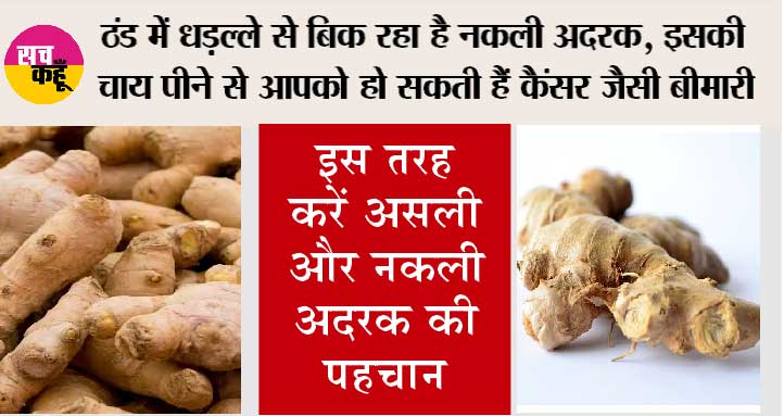Fake Ginger: ठंड में धड़ल्ले से बिक रहा है नकली अदरक, इसकी चाय पीने से आपको हो सकती हैं कैंसर जैसी बीमारी, इस तरह करें असली और नकली अदरक की पहचान