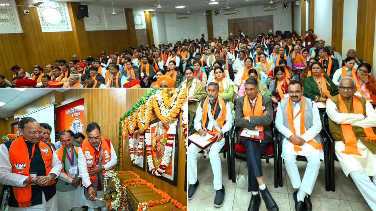 भाजपा मुख्यालय में वीबी-जी रामजी जनजागरण अभियान की कार्यशाला
