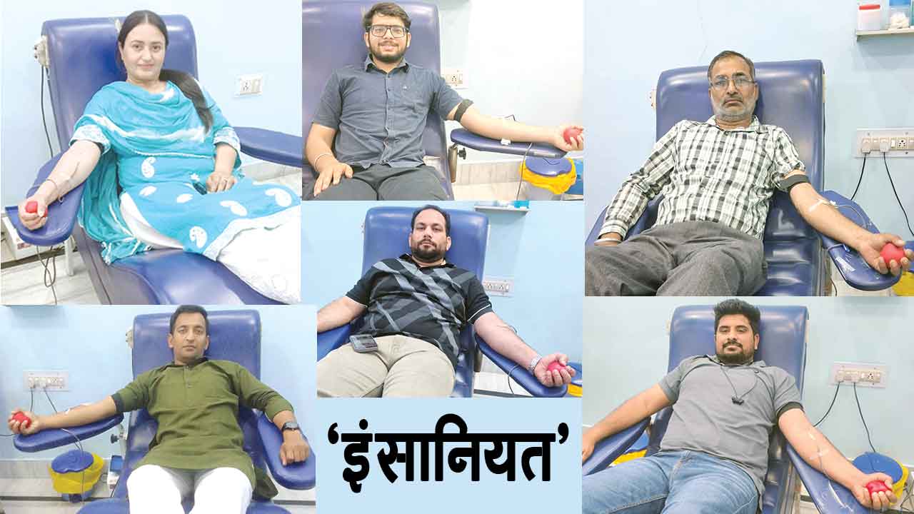 श्रीगंगानगर के इन सेवादारों ने जरूरतमंद के इलाज में सहयोग के लिए किया रक्तदान
