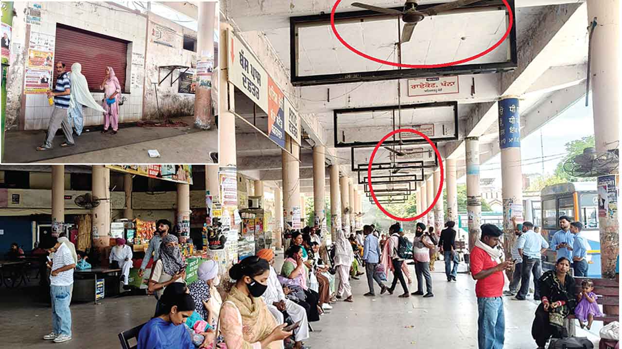 बरनाला बस स्टैंड की दयनीय ‘कहानी’, न चल रहे पंखे, न पीने के लिए ‘ठंडा पानी’
