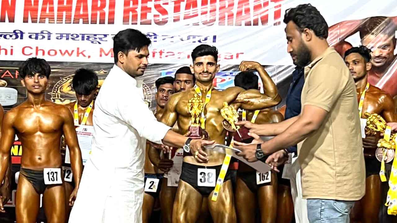सागर चौहान ने बॉडीबिल्डिंग चैंपियनशिप में जीता डबल खिताब, छाया हर्ष