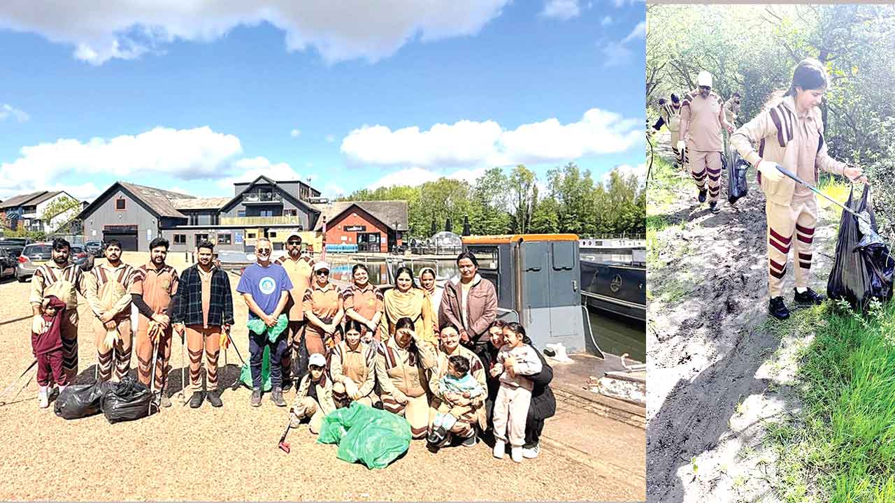 लंदन की साध-संगत ने चलाया सफाई महाअभियान