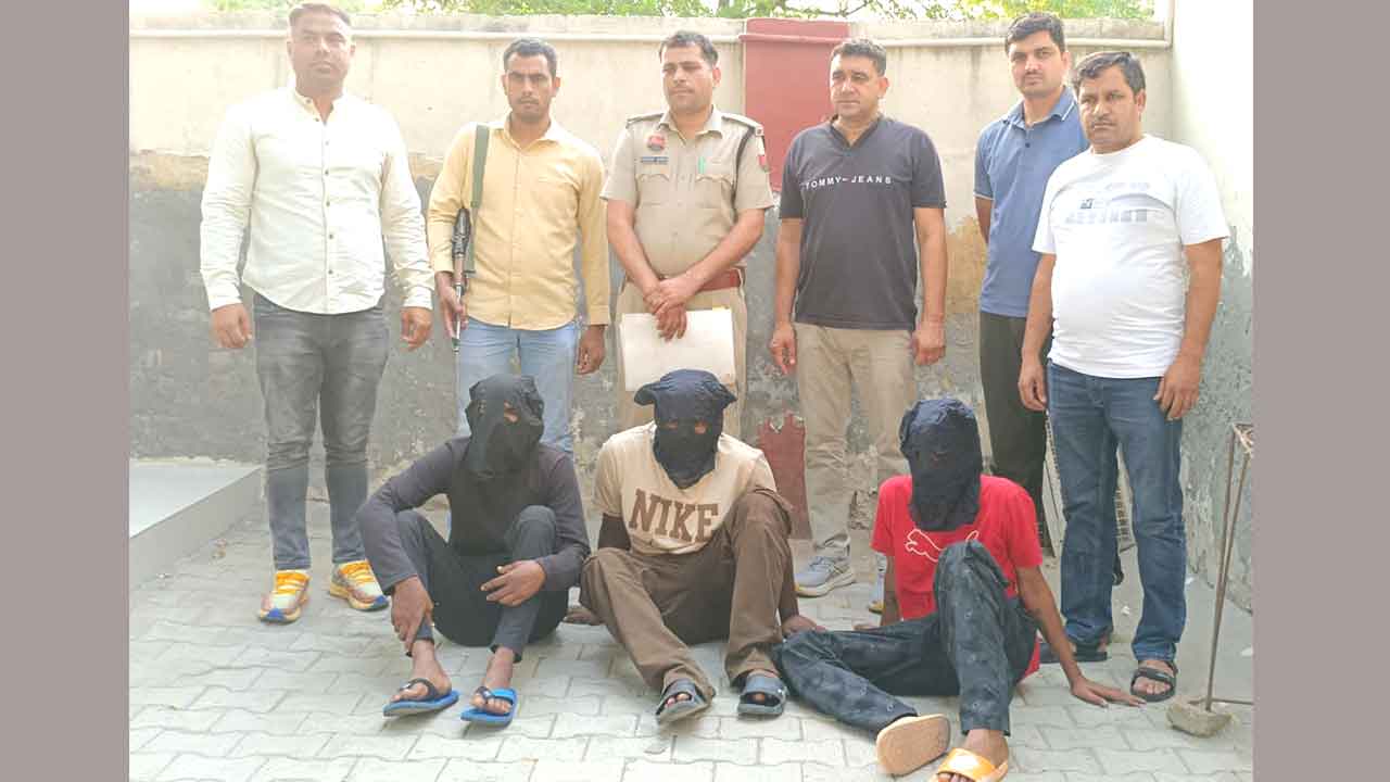 भिवानी सीआइए पुलिस ने पकड़े 3 हिस्ट्री शीटर बदमाश