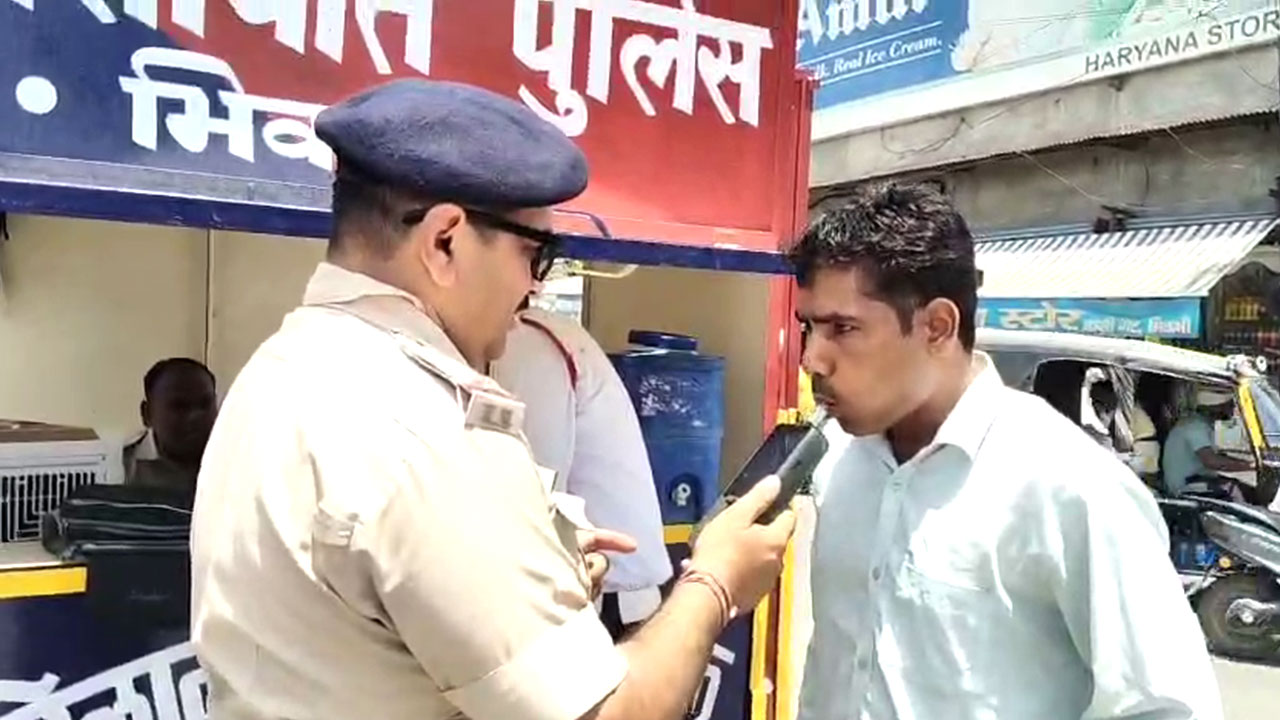 यातायात नियमों की धज्जियां उड़ाने वालों पर भिवानी पुलिस सख्त