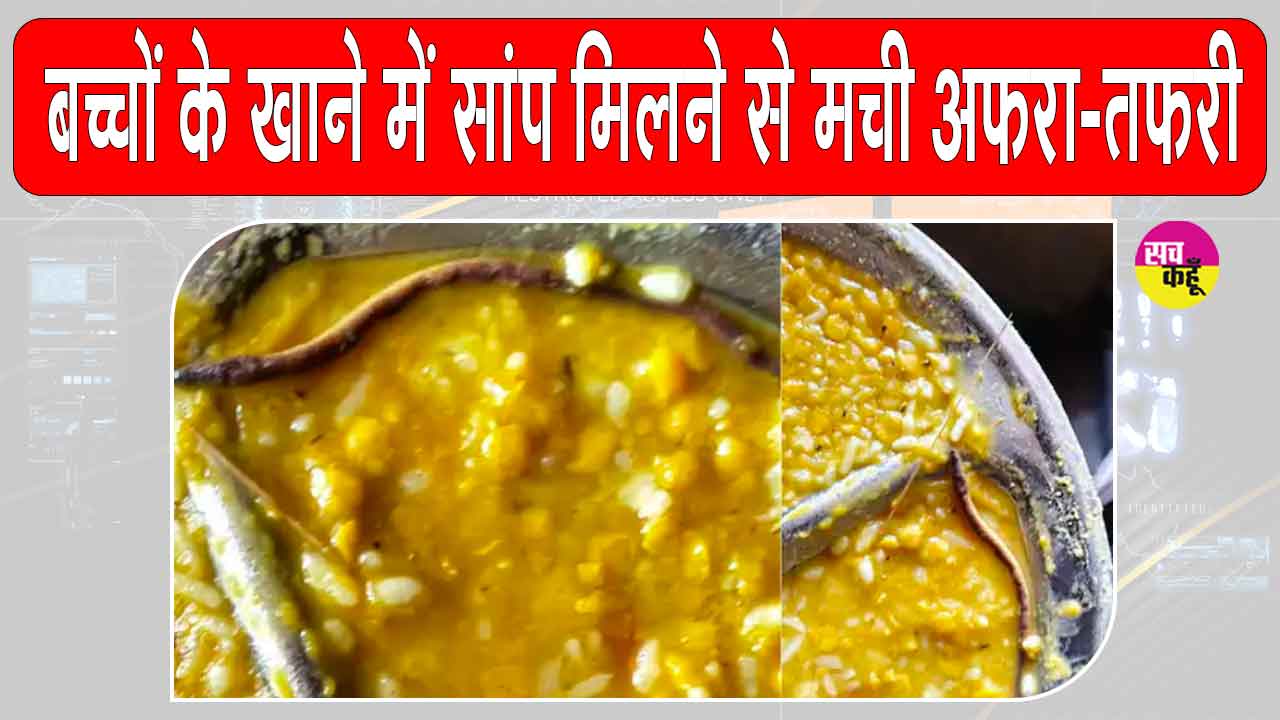 Snake News: बच्चों के भोजन में सांप मिलने से मचा हड़कंप, सैकड़ों छात्र अस्पताल में भर्ती