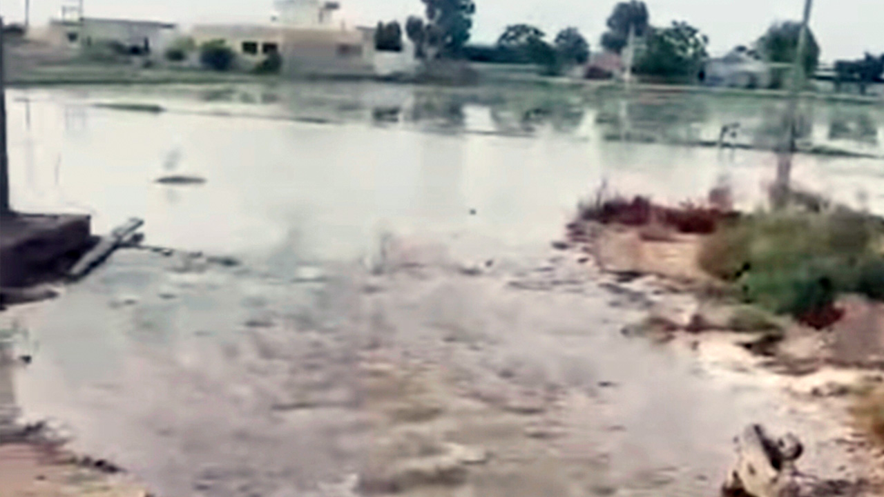 गोरखपुर माइनर में लीकेज से खेत बने तालाब