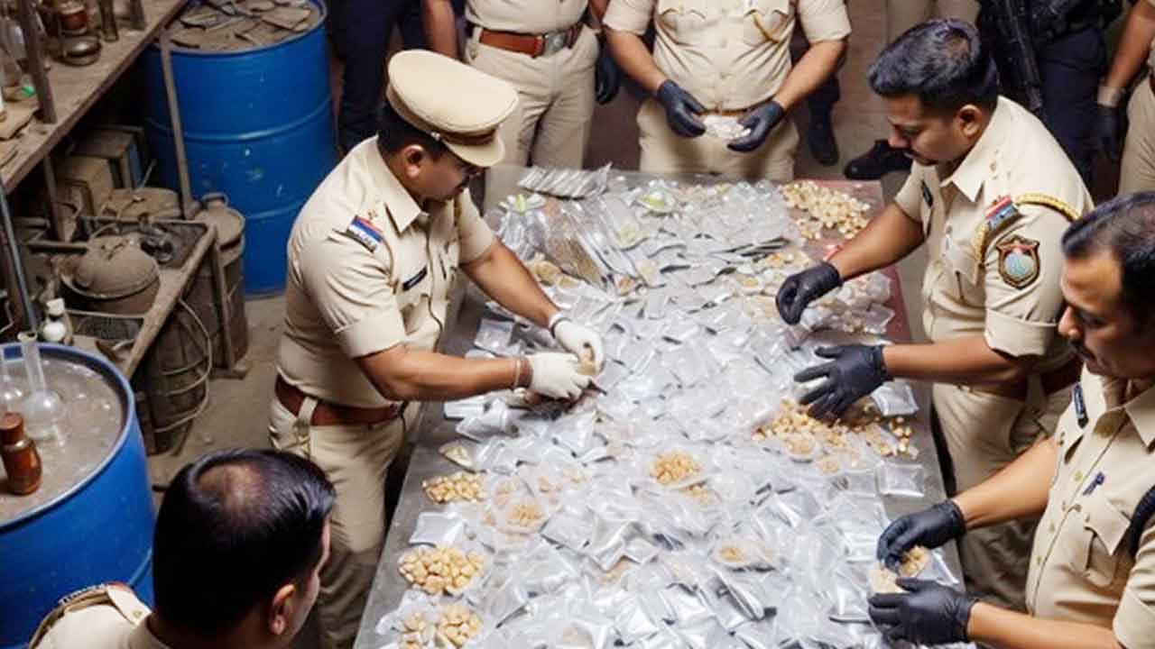 Mumbai Police Raid: मुंबई में ड्रग्स बनाने वाली फैक्ट्री का पर्दाफाश, 50 करोड़ से अधिक के नशीले पदार्थ बरामद
