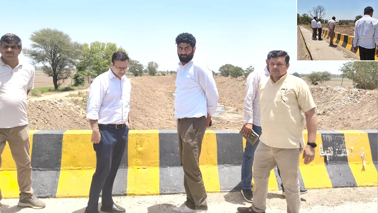 बारिश के मौसम के मद्देनज़र एसडीएम आकाश शर्मा ने किया जाखल में बाढ़ संभावित क्षेत्रों का निरीक्षण