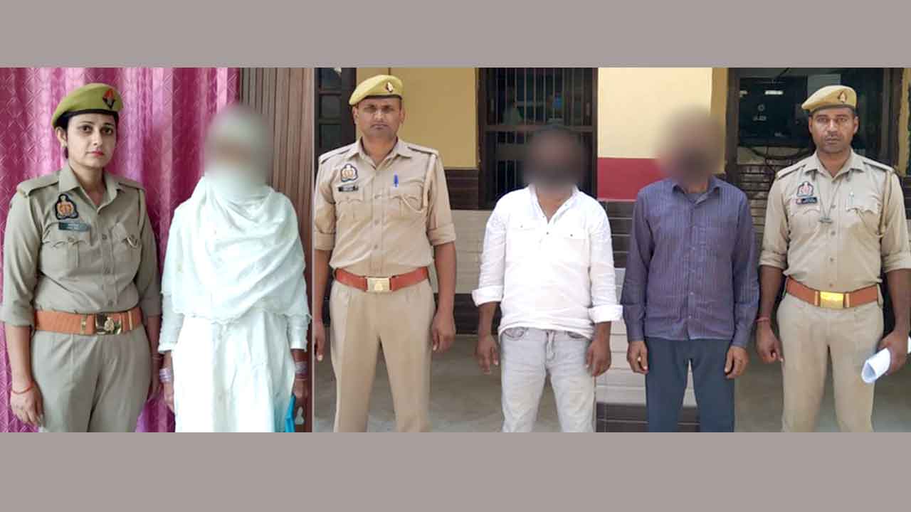 महिला समेत तीन वारंटी गिरफ्तार, भेजे जेल