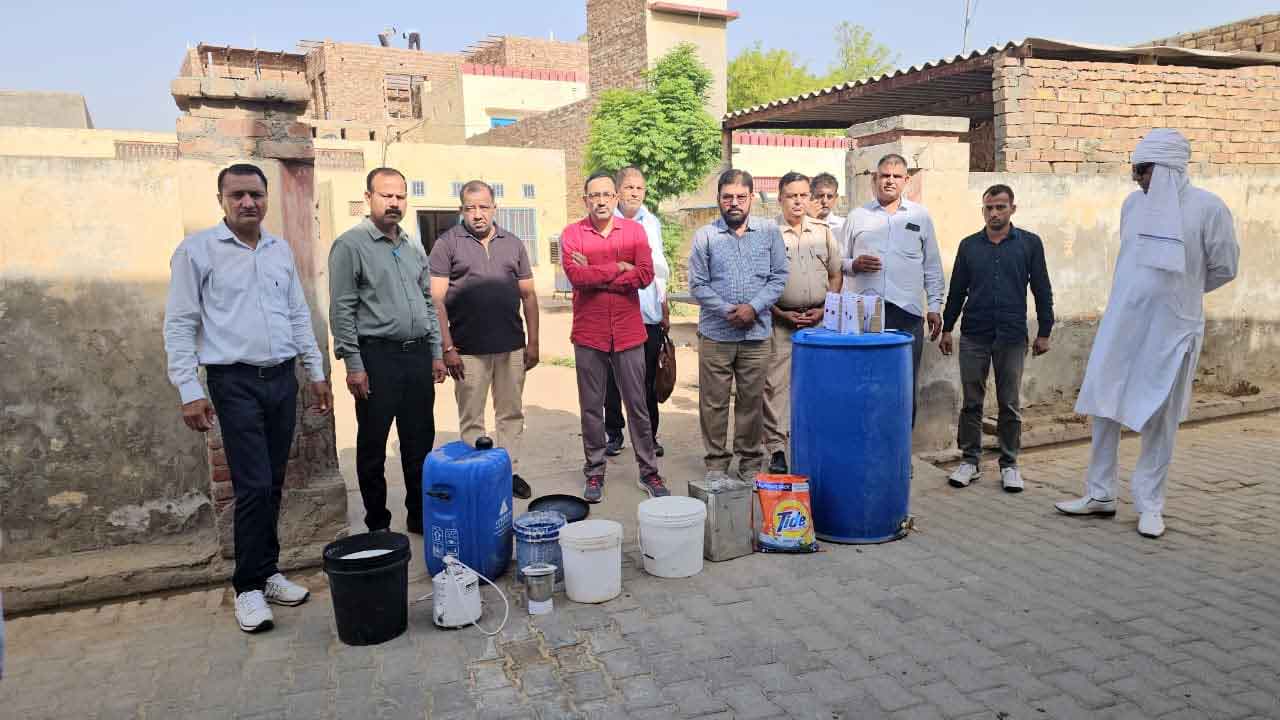 टिब्बी के भूरानपुरा में कृत्रिम दूध बनाने का भंडाफोड़, चिकित्सा विभाग की बड़ी कार्रवाई 