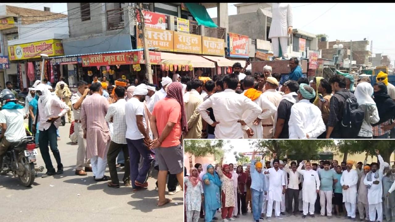 टिब्बी में नशे ने ली एक और जान: आक्रोशित परिजनों ने लगाया जाम, 'बुलडोजर कार्रवाई' की मांग