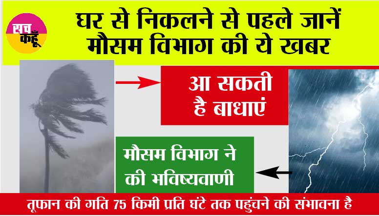 Weather Alert: घर से निकलने से पहले जानें मौसम विभाग की ये भविष्यवाणी, रास्ते में आ सकती है बाधाएं....