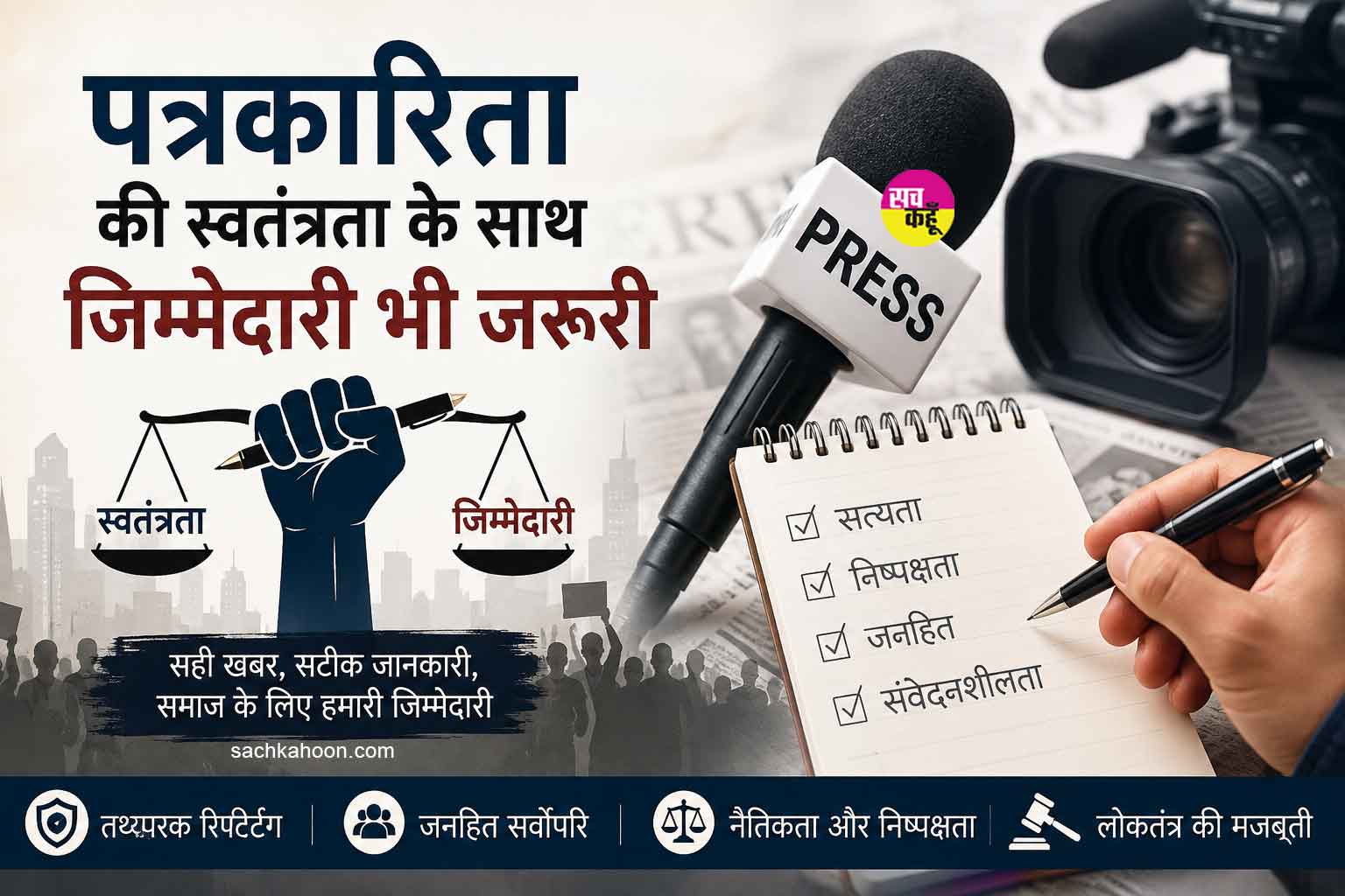 Responsible Journalism: पत्रकारिता की विश्वसनीयता और जिम्मेदारी: डिजिटल युग की चुनौतियां और समाधान