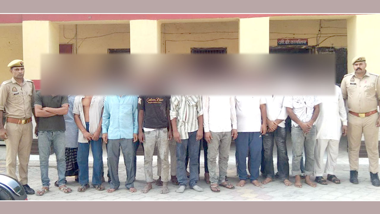इलाके की शांति भंग करने वालों पर कैराना पुलिस का शिकंजा, 17 फसादी गिरफ्तार