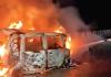 चलती कार में लगी आग, परिवार के 5 लोगों की जिंदा जलकर मौत