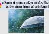 हरियाणा में झमाझम बारिश का दौर, किसानों के लिए मौसम विभाग की बड़ी चेतावनी
